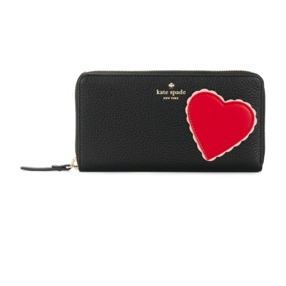 Kate Spade leather heart wallet